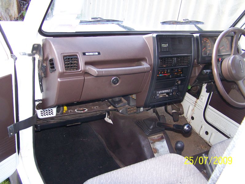 Passenger side dash